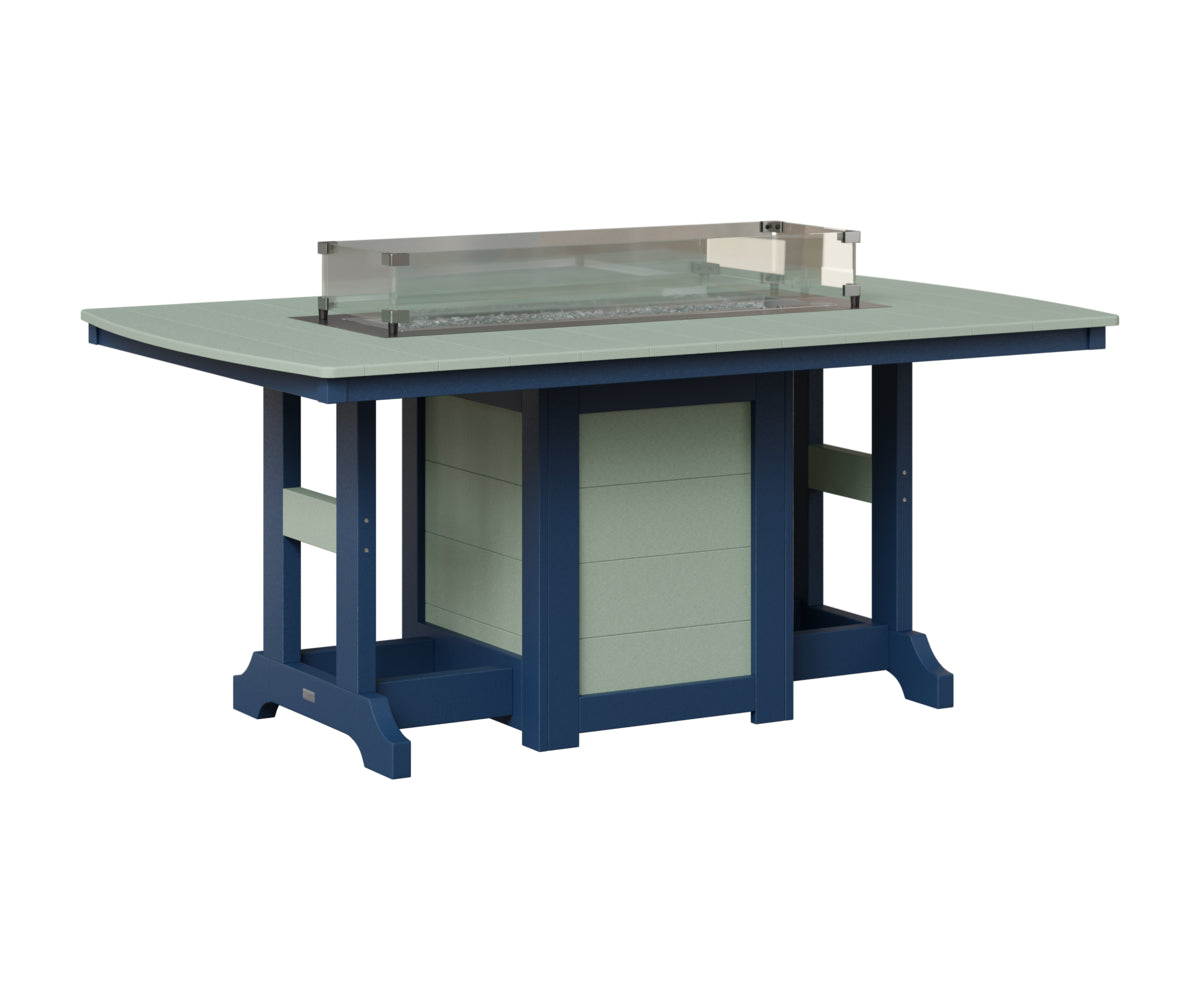 Garden Classic 44" x 72" Fire Table - Bar Height