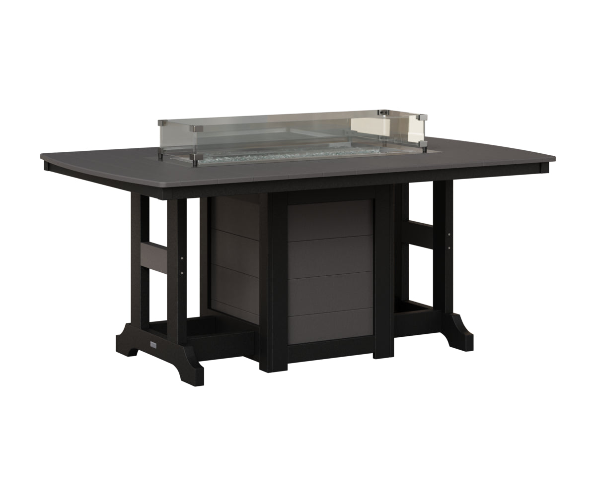 Garden Classic 44" x 72" Fire Table - Bar Height