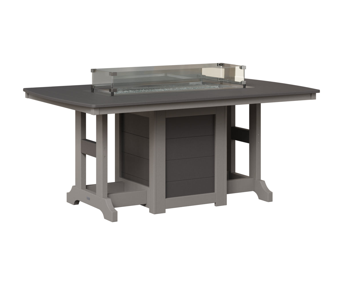 Garden Classic 44" x 72" Fire Table - Bar Height