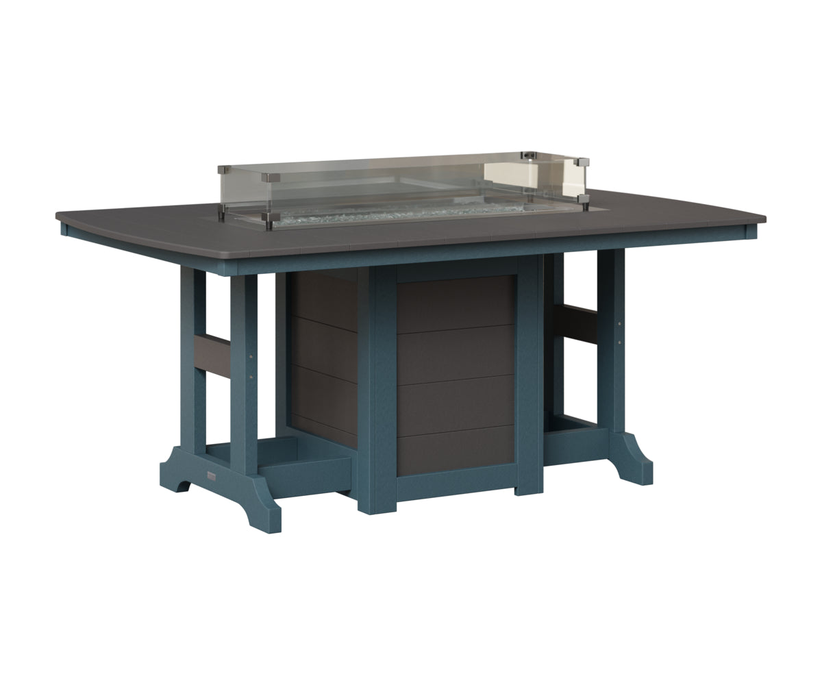 Garden Classic 44" x 72" Fire Table - Bar Height