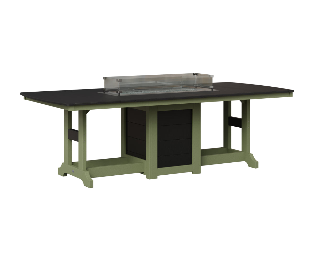 Garden Classic 44" x 96" Fire Table - Bar Height