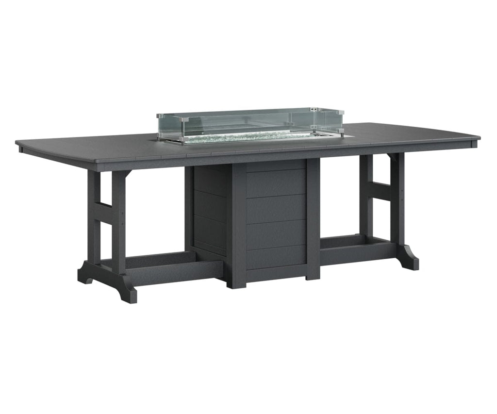 Garden Classic 44x96 Rectangle Dining Fire Table My Store Black 