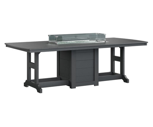 Garden Classic 44x96 Rectangle Dining Fire Table My Store Black 