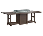 Garden Classic 44x96 Rectangle Dining Fire Table My Store Natural Finish: Brazillian Walnut 