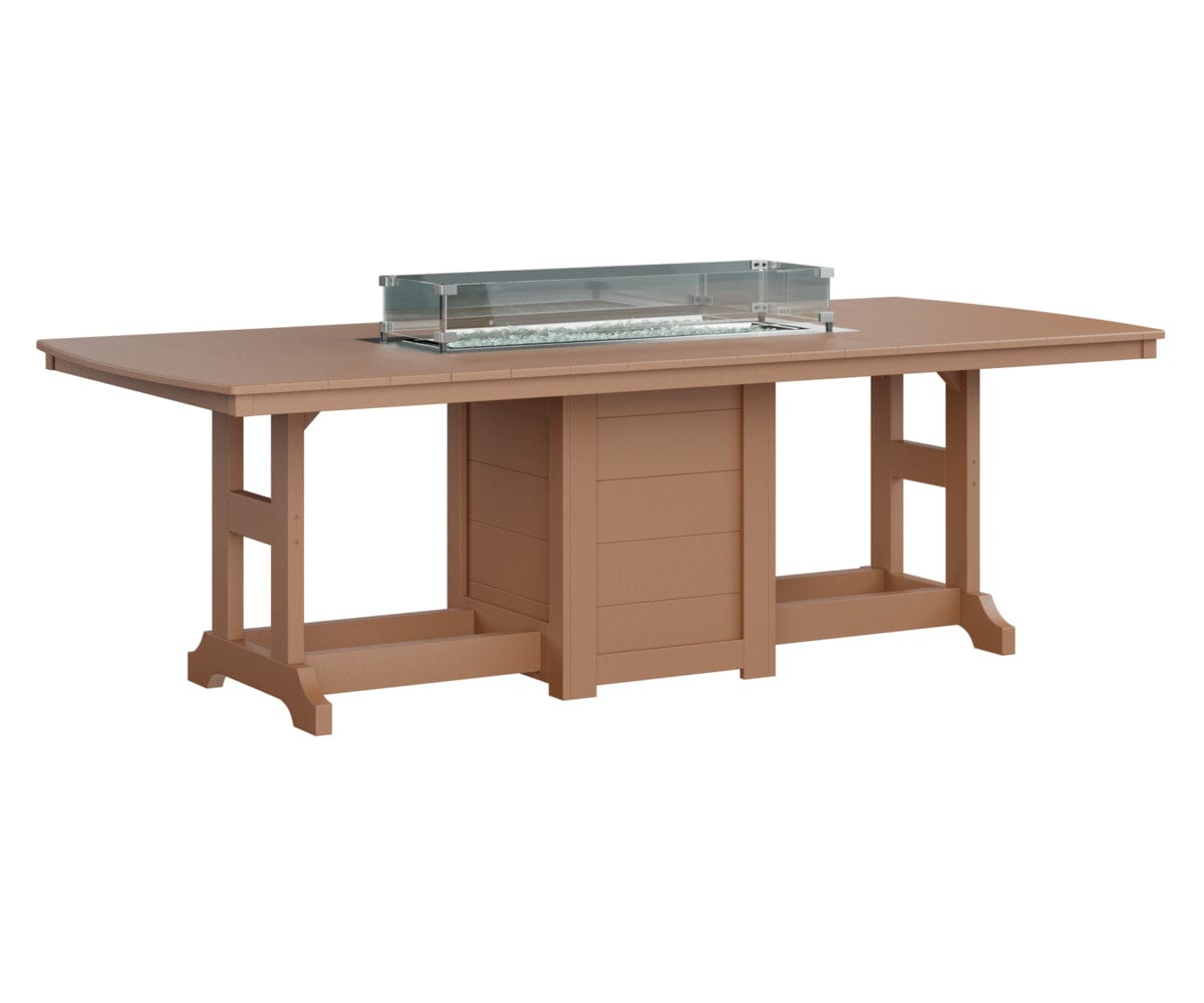 Garden Classic 44x96 Rectangle Dining Fire Table My Store Cedar 
