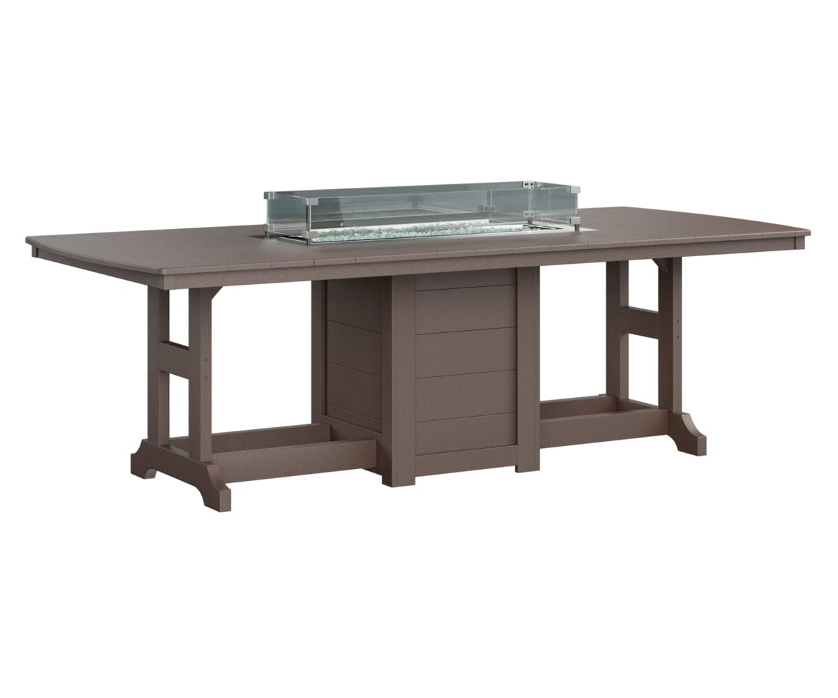 Garden Classic 44x96 Rectangle Dining Fire Table My Store Chocolate Brown 