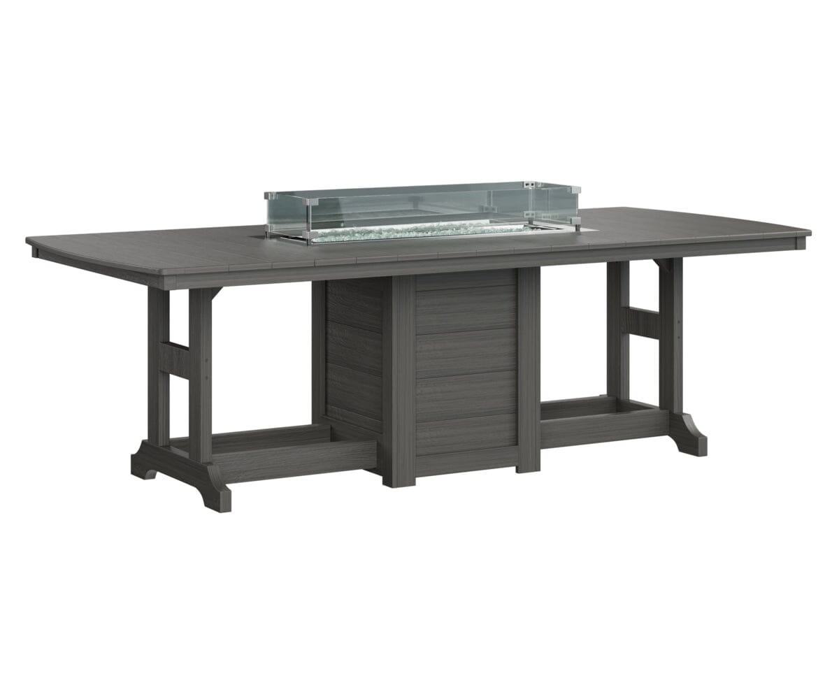 Garden Classic 44x96 Rectangle Dining Fire Table My Store Natural Finish: Coastal Gray 