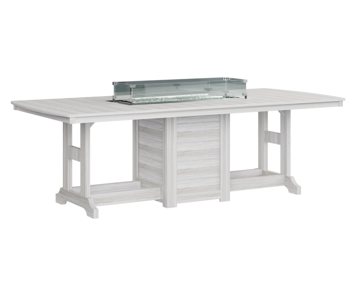 Garden Classic 44x96 Rectangle Dining Fire Table My Store Natural Finish: Seashell 