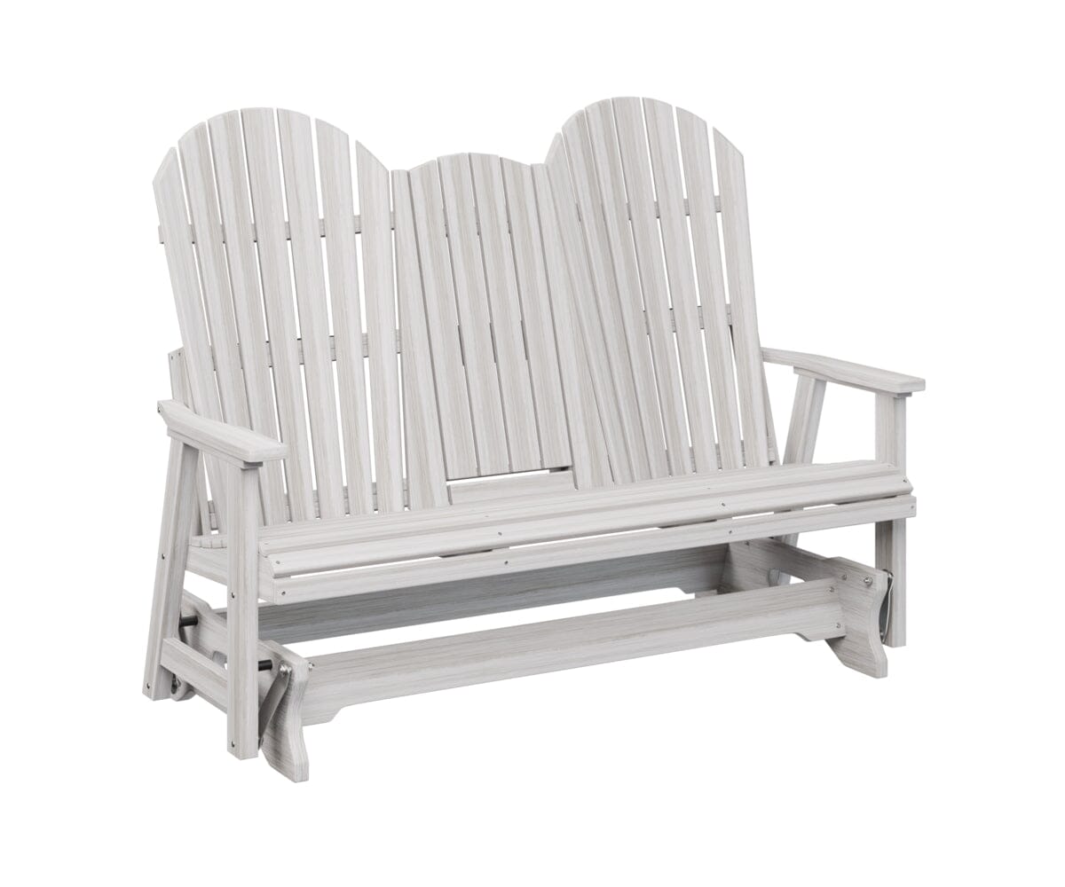 5′ Comfo Back Three Seat Glider with Console Rockwood Outdoor Furniture Natural Finish: Seashell 