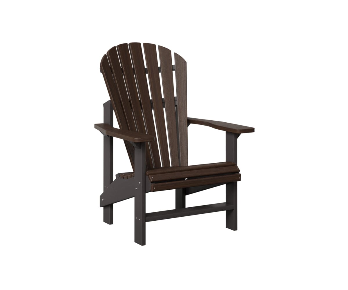 Comfo Back Upright Adirondack Chair My Store Back & Seat: Brazilian Walnut I Frame: Smoke Gray 