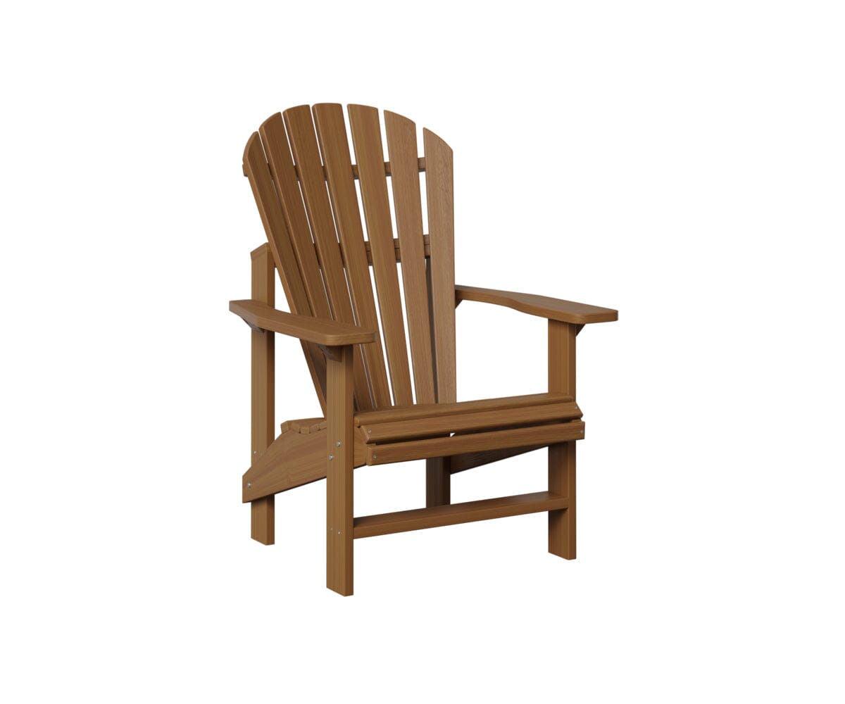 Comfo Back Upright Adirondack Chair My Store Natural Finish: Natural Teak 