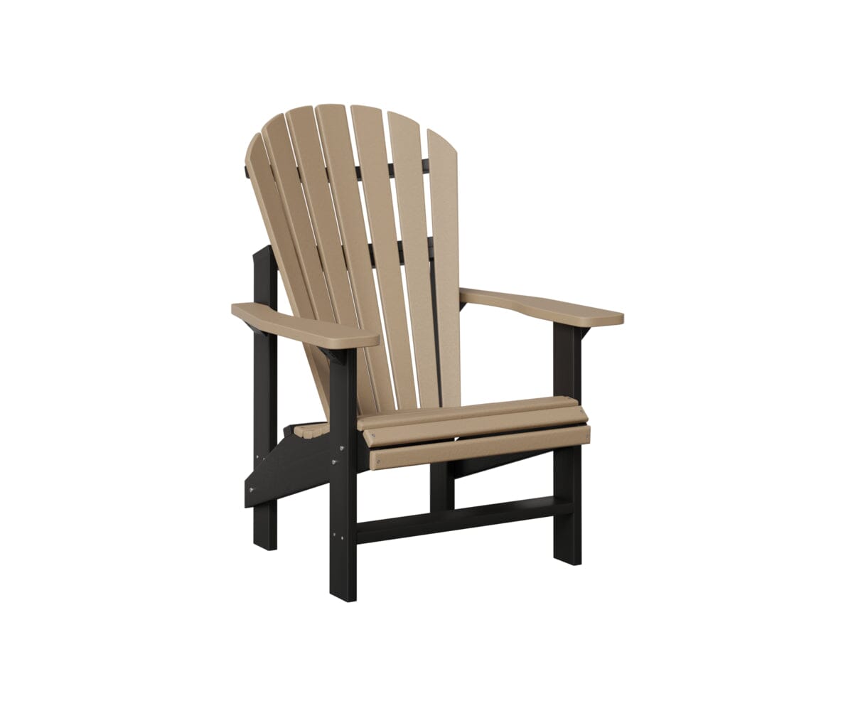 Comfo Back Upright Adirondack Chair My Store Back & Seat: Weatherwood I Frame: Black 