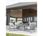 Numa 47" Sq Fire Table Bar Rockwood Outdoor Furniture 