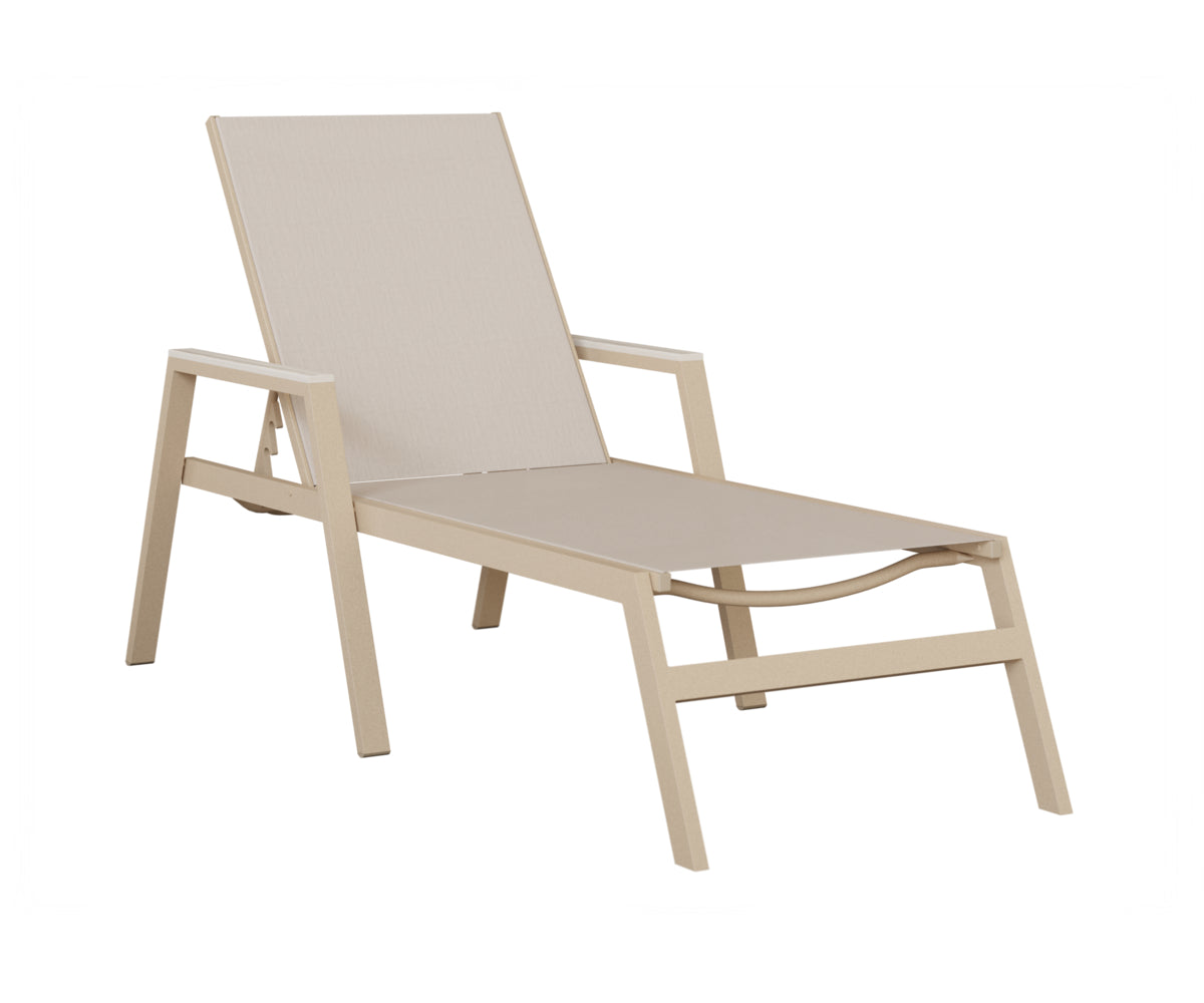 Vida Sling Chaise Lounge with Arms