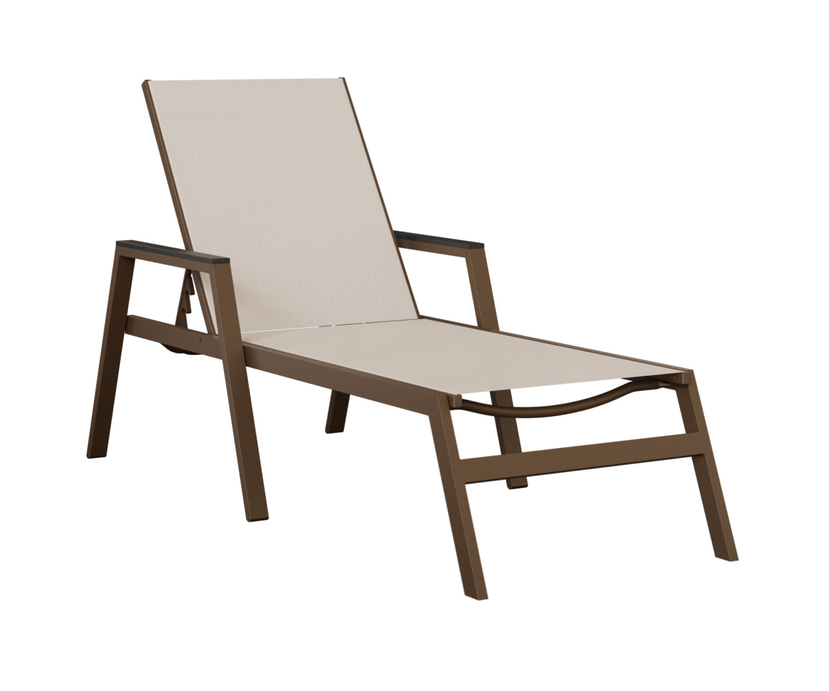 Vida Sling Chaise Lounge with Arms