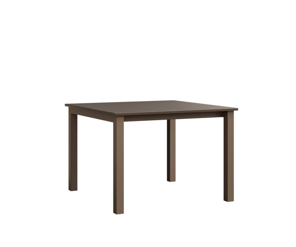 Berkley Expandable Table 42"x42 Rockwood Outdoor Furniture Hammered Top: Bronze Clay Closed