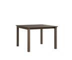 Berkley Expandable Table 42"x42 Rockwood Outdoor Furniture Hammered Top: Bronze Clay Closed