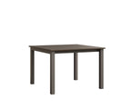 Berkley Expandable Table 42"x42 Rockwood Outdoor Furniture Hammered Top: Bronze Graphite Closed