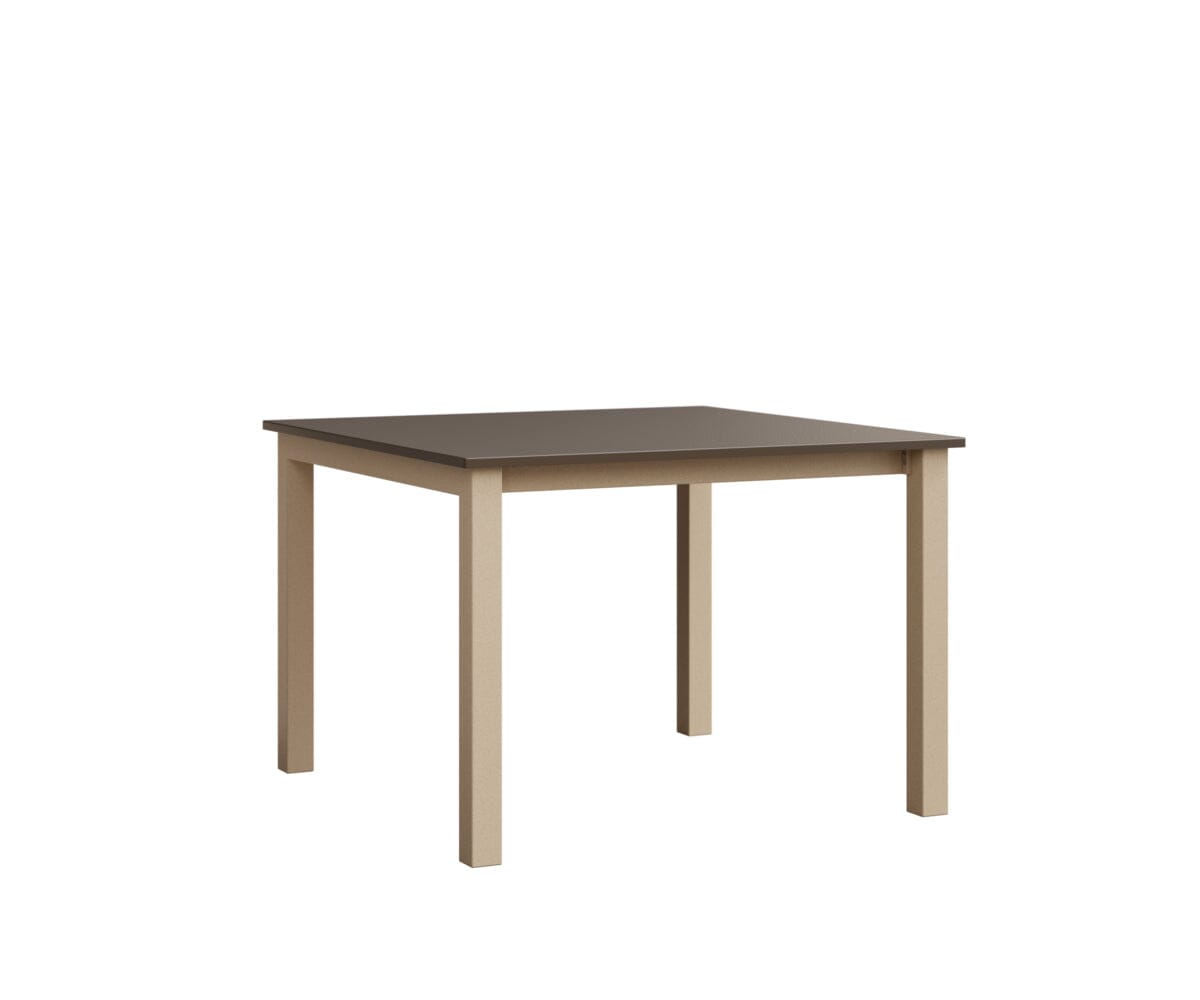 Berkley Expandable Table 42"x42 Rockwood Outdoor Furniture Hammered Top: Bronze Luna Multi Closed