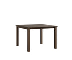 Berkley Expandable Table 42"x42 Rockwood Outdoor Furniture Hammered Top: Bronze Mesquite Wood Vein Closed