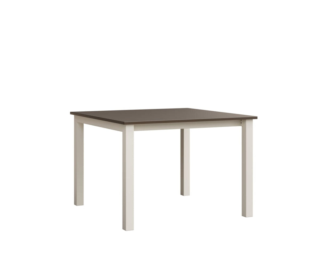 Berkley Expandable Table 42"x42 Rockwood Outdoor Furniture Hammered Top: Bronze White Closed