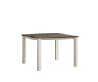 Berkley Expandable Table 42"x42 Rockwood Outdoor Furniture Hammered Top: Bronze White Closed