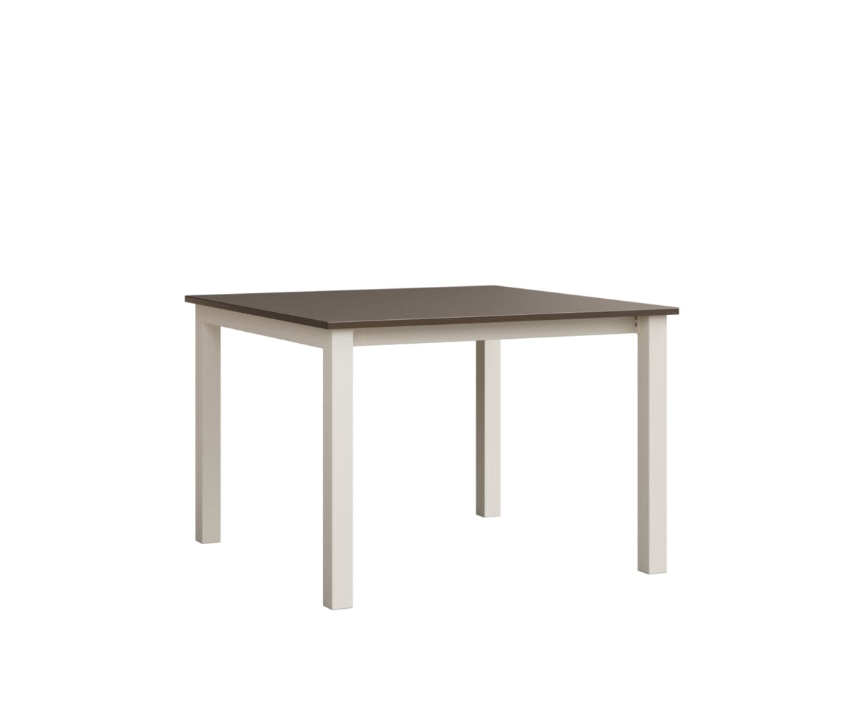 Berkley Expandable Table 42"x42 Rockwood Outdoor Furniture Hammered Top: Bronze White Closed