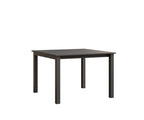 Berkley Expandable Table 42"x42 Rockwood Outdoor Furniture Hammered Top: Stainless Granite Speckle Closed