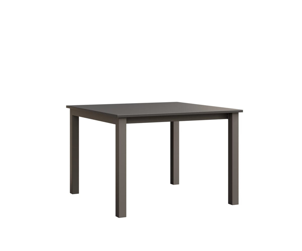 Berkley Expandable Table 42"x42 Rockwood Outdoor Furniture Hammered Top: Stainless Graphite Closed