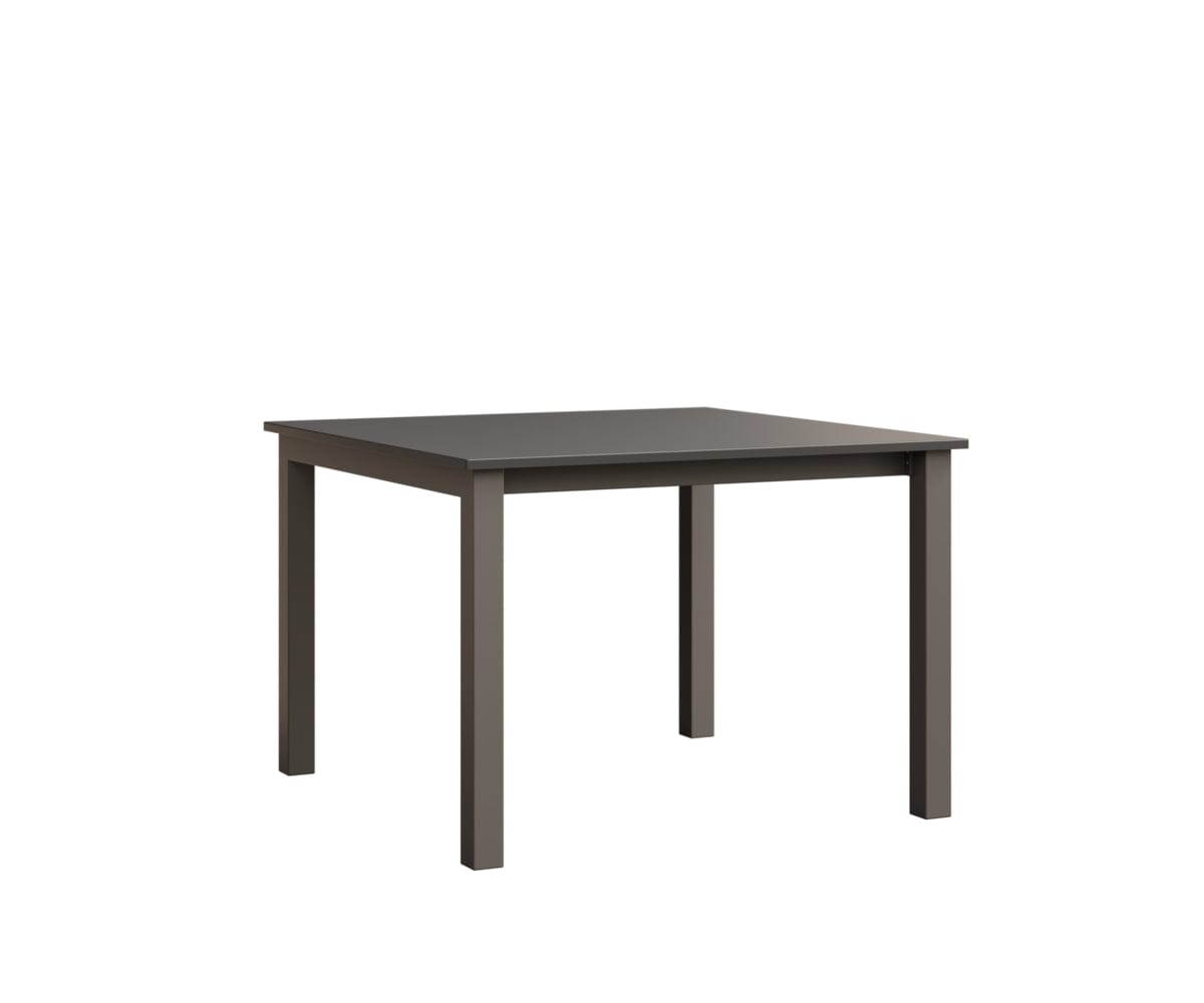 Berkley Expandable Table 42"x42 Rockwood Outdoor Furniture Hammered Top: Stainless Graphite Closed