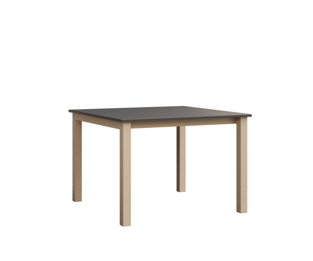 Berkley Expandable Table 42"x42 Rockwood Outdoor Furniture Hammered Top: Stainless Luna Multi Closed