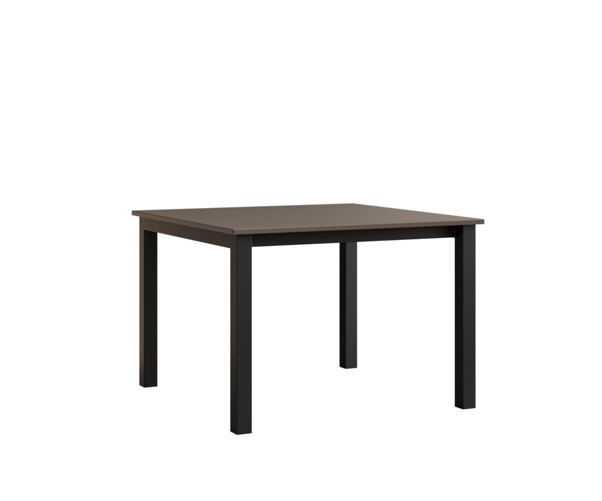 Berkley Expandable Table 42"x42 Rockwood Outdoor Furniture MGP Clay Black Closed