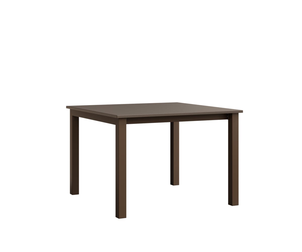 Berkley Expandable Table 42"x42 Rockwood Outdoor Furniture MGP Clay Mesquite Wood Vein Closed