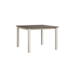 Berkley Expandable Table 42"x42 Rockwood Outdoor Furniture MGP Clay White Closed