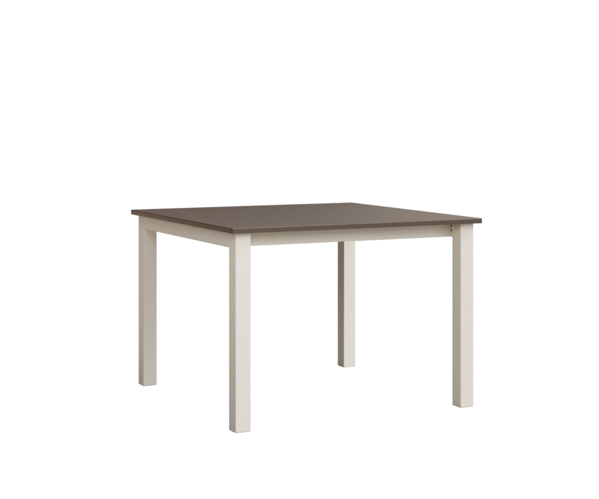 Berkley Expandable Table 42"x42 Rockwood Outdoor Furniture MGP Clay White Closed