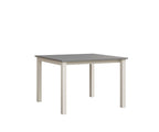 Berkley Expandable Table 42"x42 Rockwood Outdoor Furniture MGP Fog White Closed