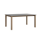 Berkley Expandable Table 42"x42 Rockwood Outdoor Furniture MGP Fog Oak Wood Vein Closed