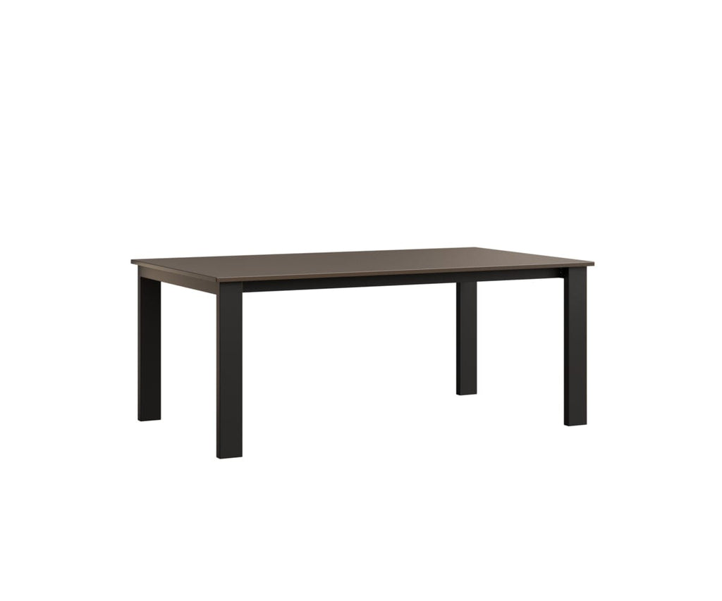 Berkley Expandable Table 42"x72 Rockwood Outdoor Furniture Hammered Top: Bronze Black Closed