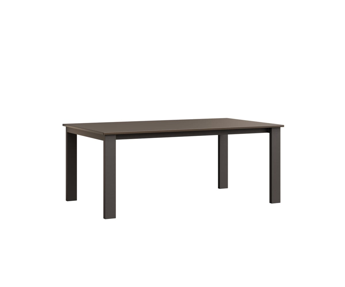 Berkley Expandable Table 42"x72 Rockwood Outdoor Furniture Hammered Top: Bronze Granite Speckle Closed