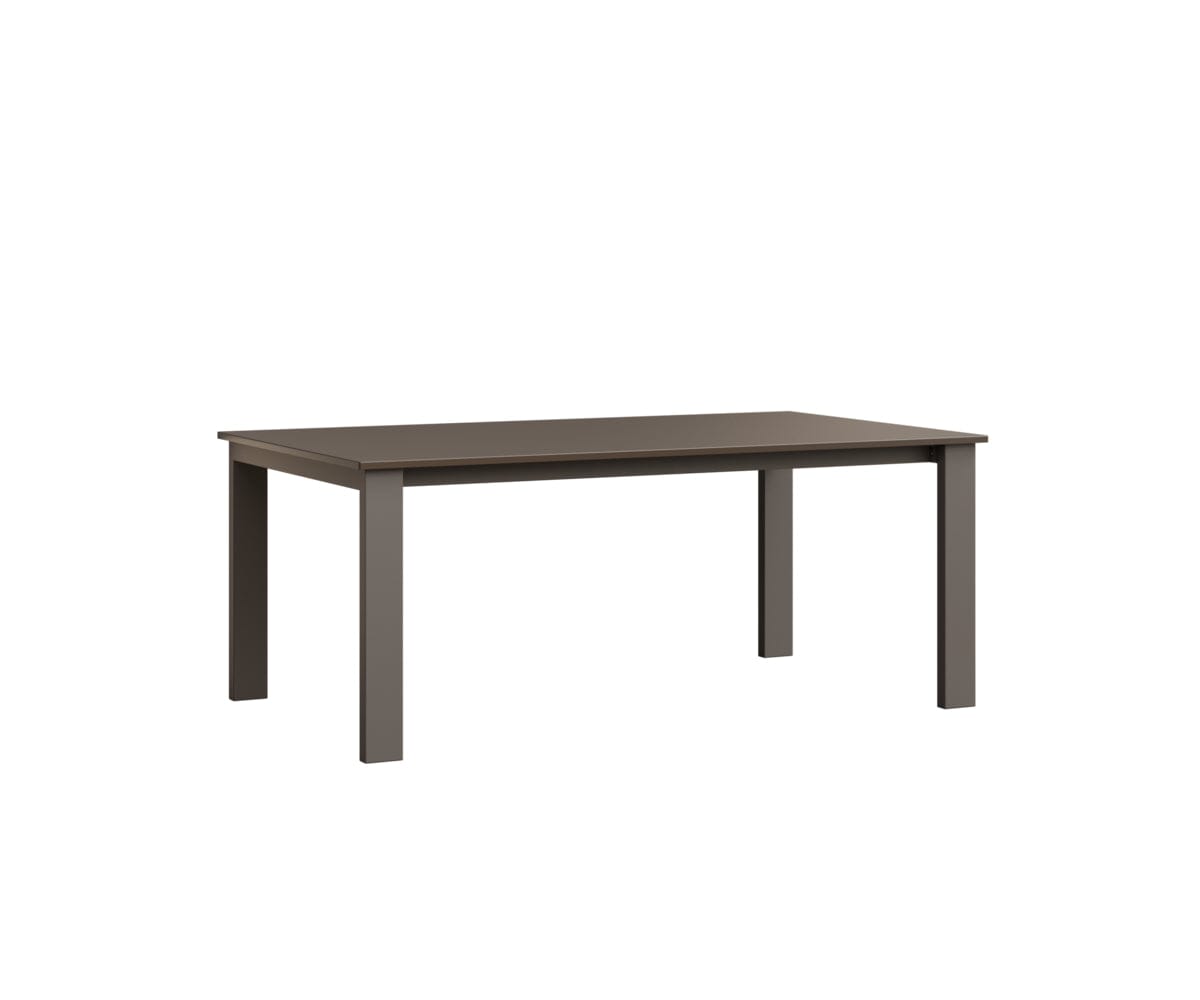 Berkley Expandable Table 42"x72 Rockwood Outdoor Furniture Hammered Top: Bronze Graphite Closed