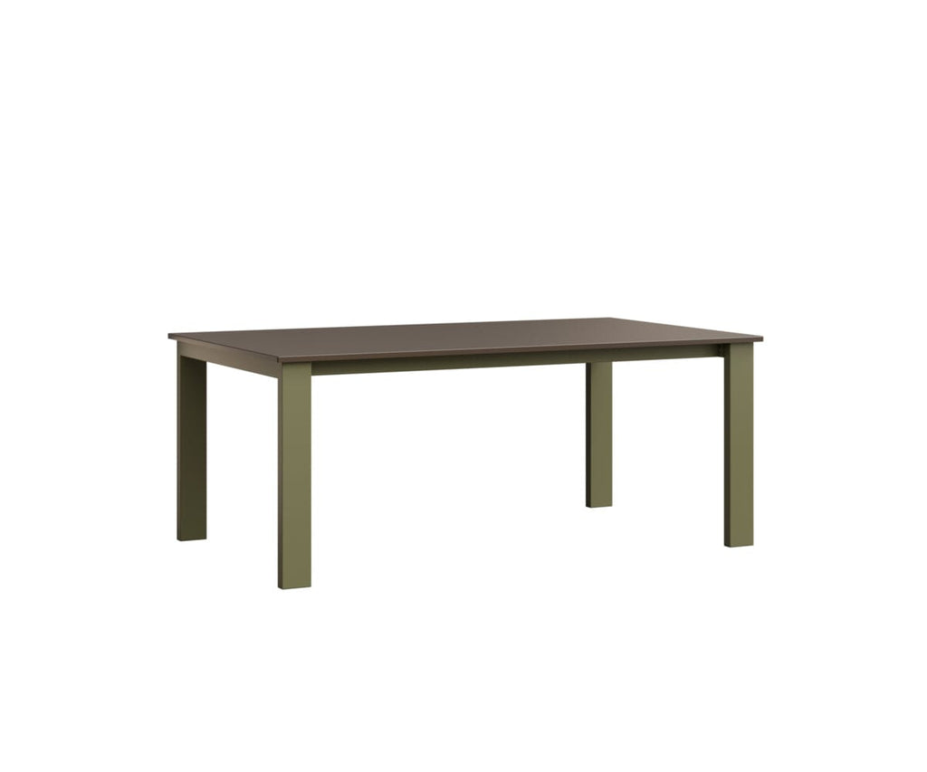 Berkley Expandable Table 42"x72 Rockwood Outdoor Furniture Hammered Top: Bronze Green Sage Closed