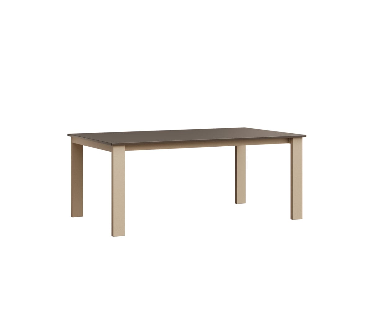 Berkley Expandable Table 42"x72 Rockwood Outdoor Furniture Hammered Top: Bronze Luna Multi Closed