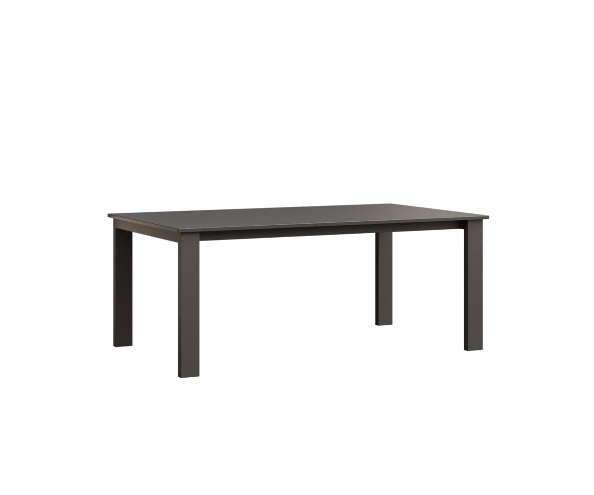 Berkley Expandable Table 42"x72 Rockwood Outdoor Furniture Hammered Top: Stainless Granite Speckle Closed