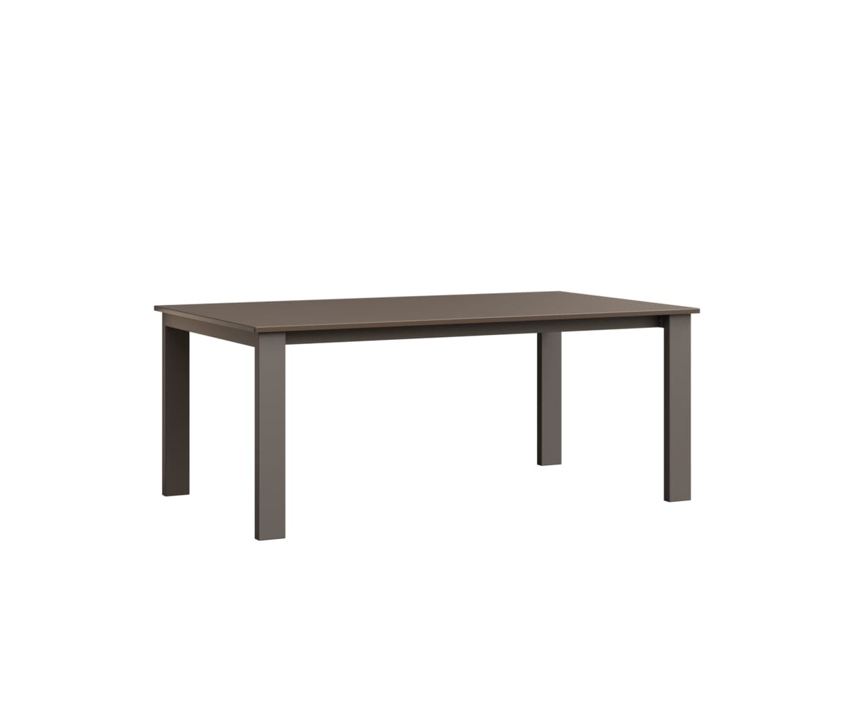 Berkley Expandable Table 42"x72 Rockwood Outdoor Furniture MGP Clay Graphite Closed