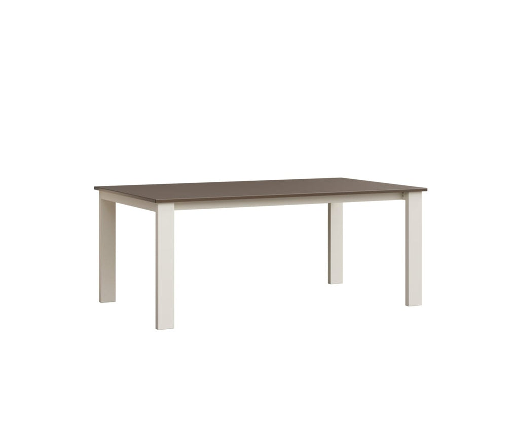 Berkley Expandable Table 42"x72 Rockwood Outdoor Furniture MGP Clay White Closed