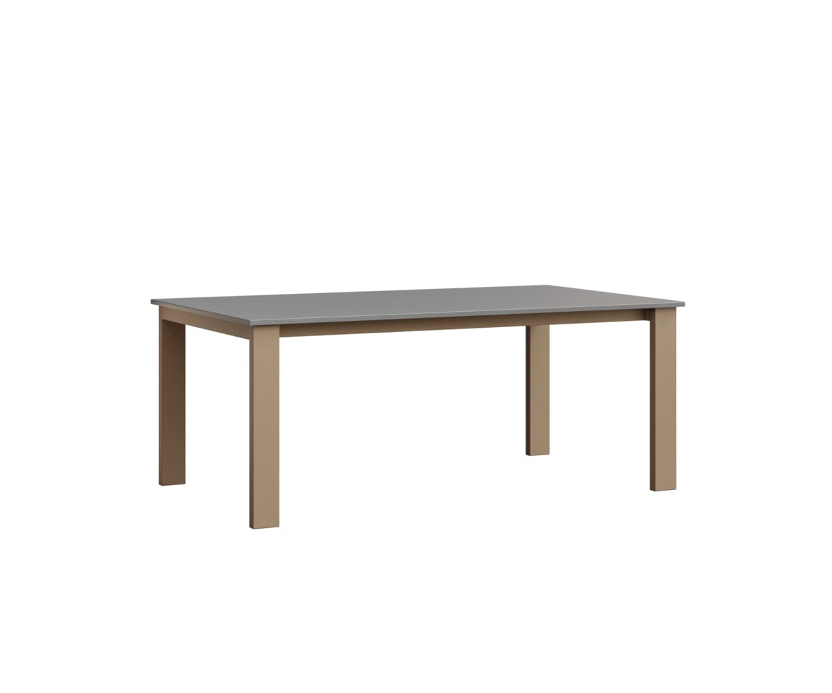 Berkley Expandable Table 42"x72 Rockwood Outdoor Furniture MGP Fog Oak Wood Vein Closed