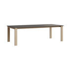 Berkley Expandable Table 42"x72 Rockwood Outdoor Furniture Hammered Top: Stainless Luna Multi Closed