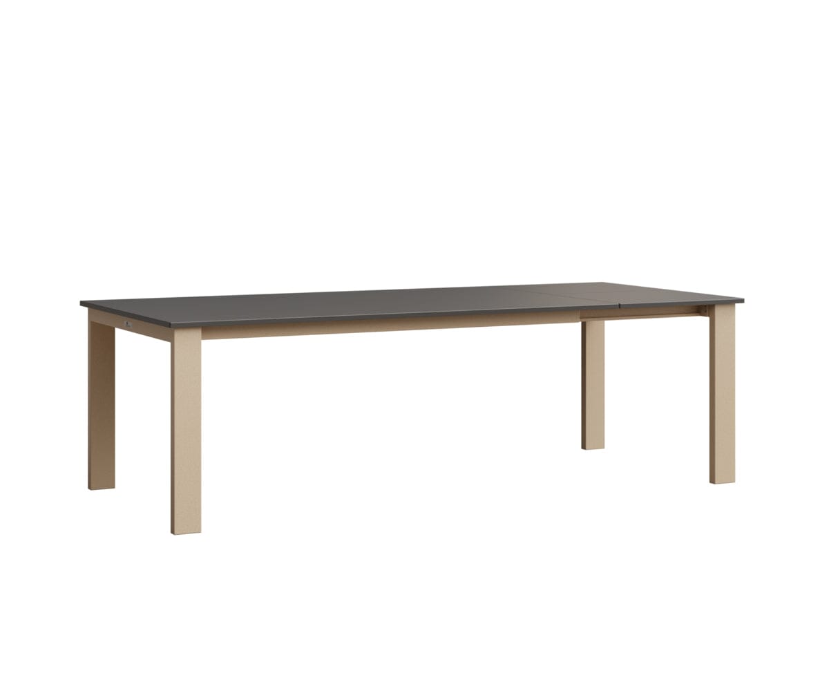 Berkley Expandable Table 42"x72 Rockwood Outdoor Furniture Hammered Top: Stainless Luna Multi Closed