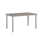 Vida 44"x73" Table - Aluminum Top - Bar Rockwood Outdoor Furniture Platinum Silver 