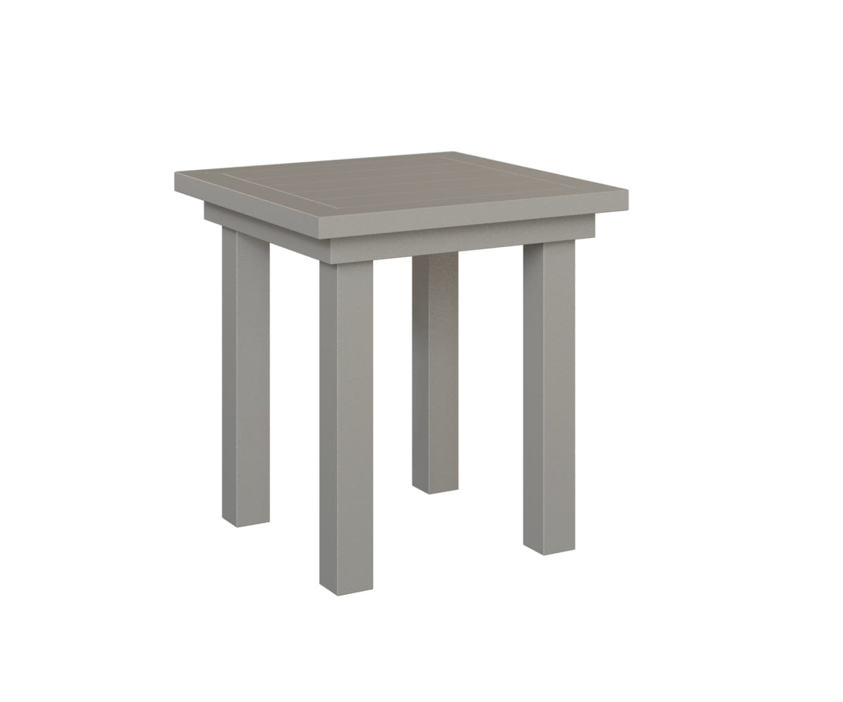 Vida End Table - Dining Rockwood Outdoor Furniture Platinum Silver 